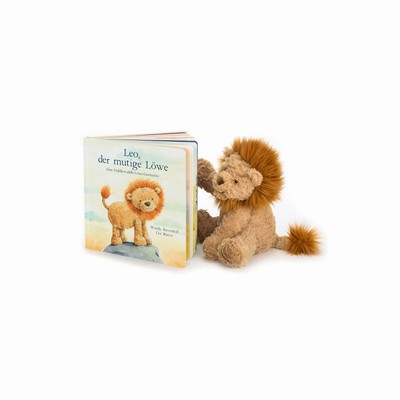 Jellycat Leo, Der Mutige Lowe Buch and Fuddlewuddle Lion Medium Australia | 967308BXN